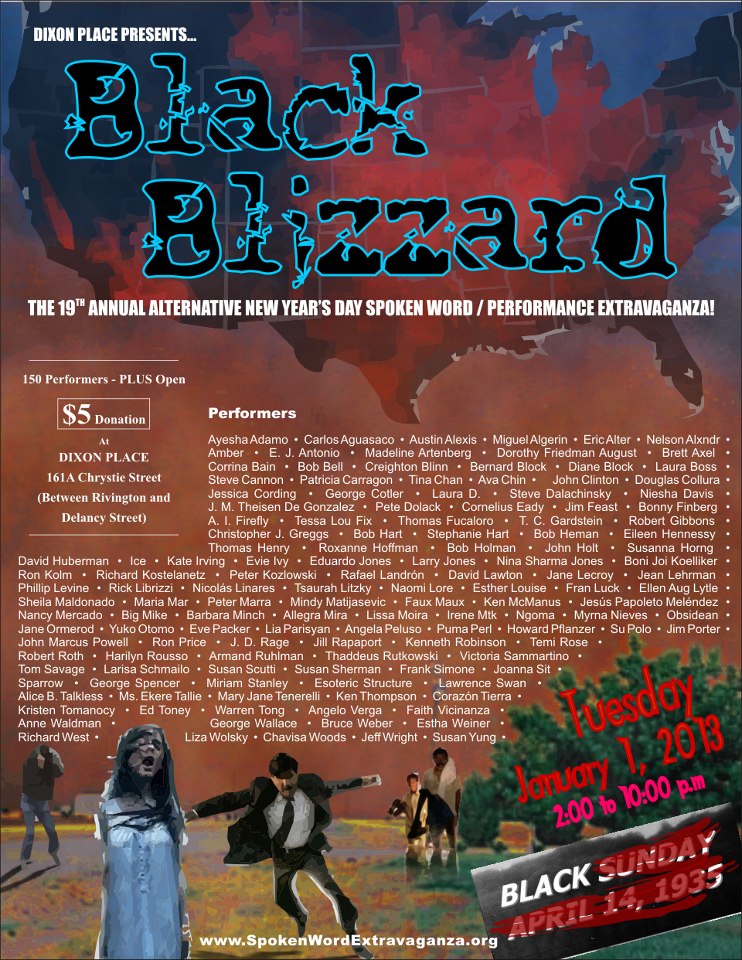black blizzard poster